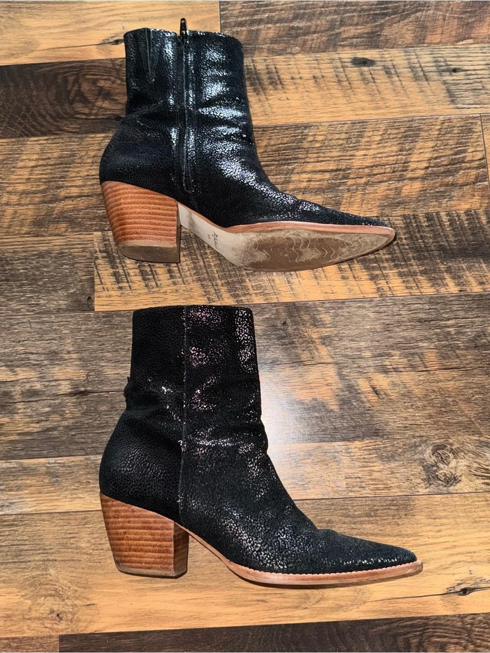 Matisse Black Pointed Toe Ankle Booties